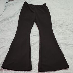 SHEIN Black Kids Formal Flared Bottoms